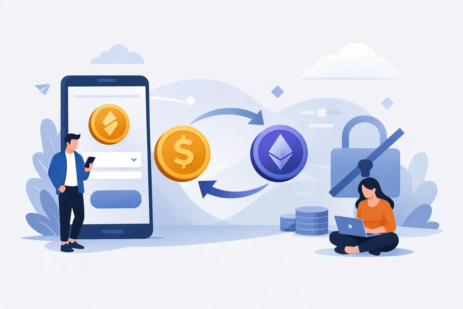 How a No Login Crypto Swap Flow Should Work